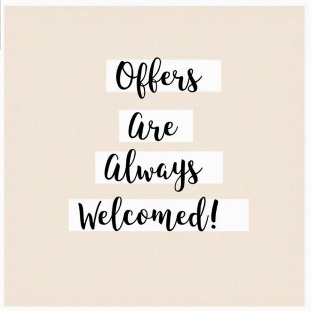 Enjoy shopping — all offers welcome!